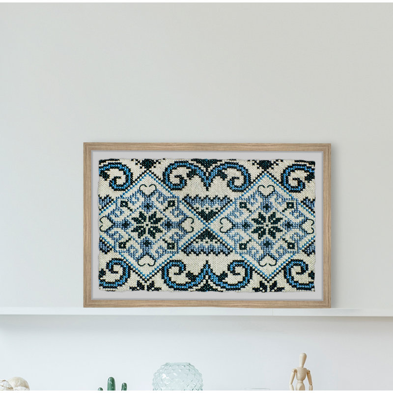 Flower Within Pattern - Single Picture Frame Print, 41cm H x 61cm W x 3.81cm D