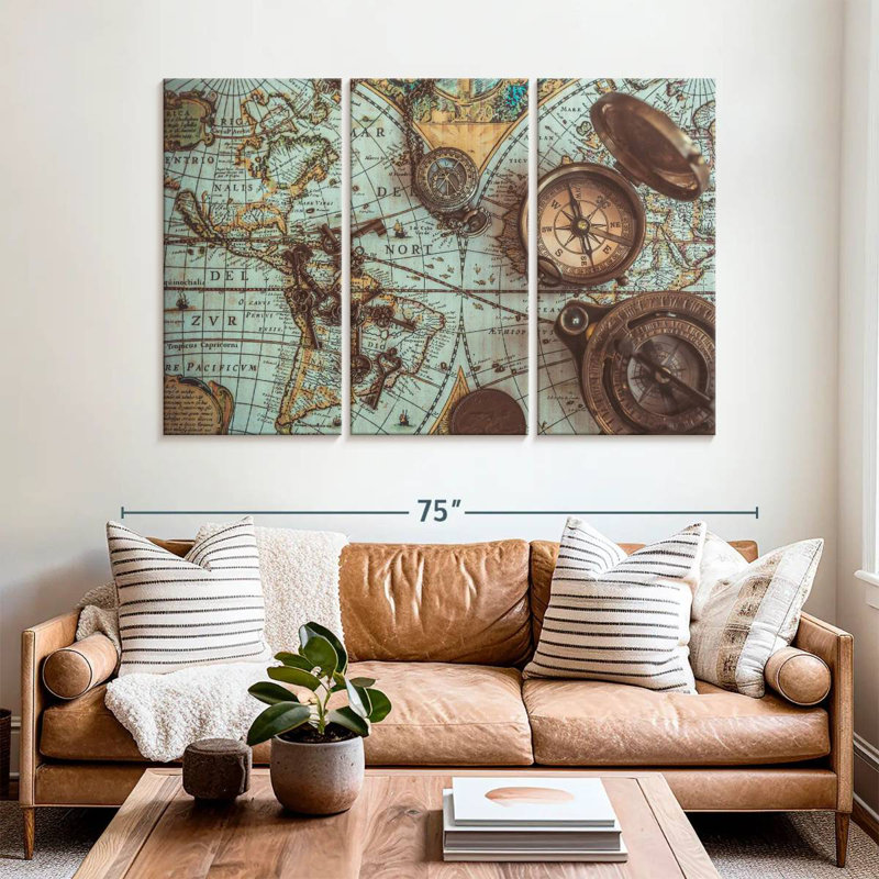 Aletra Maps, 42" H x 65" W