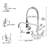 VEVOR Pull Down Kitchen Faucet
