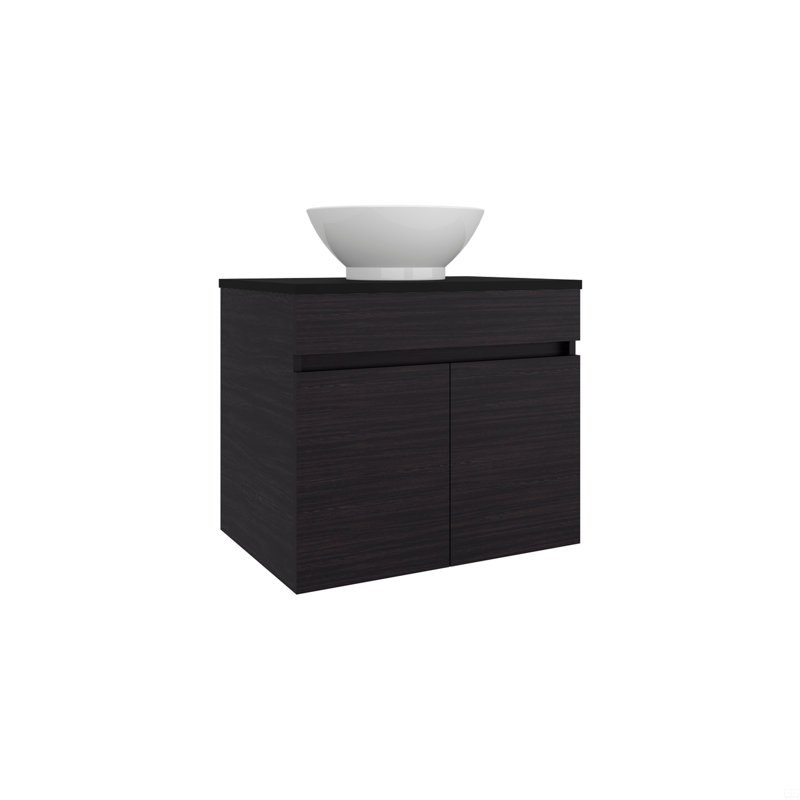 Meuble-lavabo de salle de bain avec lavabo, 2 portes