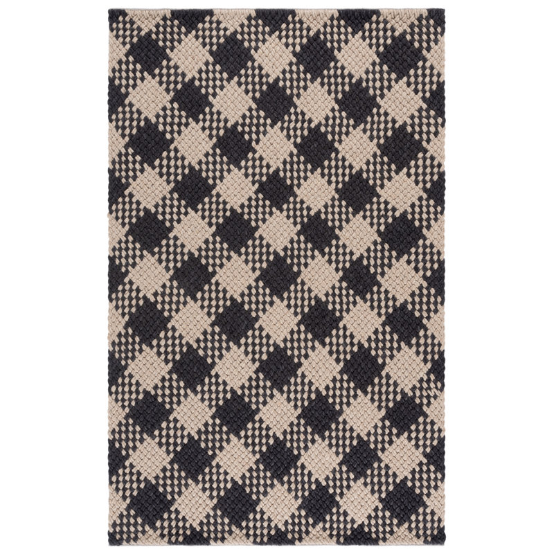 Natural Fiber Couture 105 Hand Woven Performance Checkered Rug, Rectangle 8' x 10'