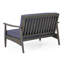 Ensemble de conversation en bois pour patio avec coussin-124920084-124920086