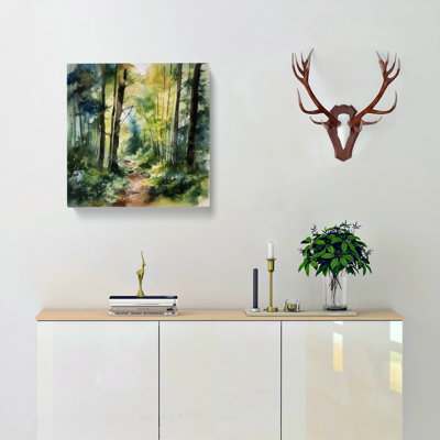 Forest Watercolour No.3 - Wrapped Canvas