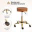 Tabouret ajustable brun doré