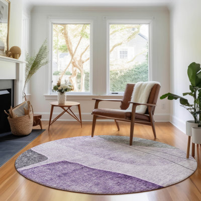 Tapis mauve de qualité supérieure lavable à la machine Prisco