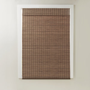Semi - Sheer Bamboo Light Filtering Roman Shade 64"L