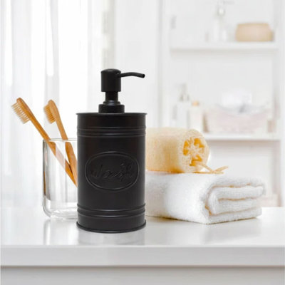 Asura Black Farmhouse Soap Dispenser