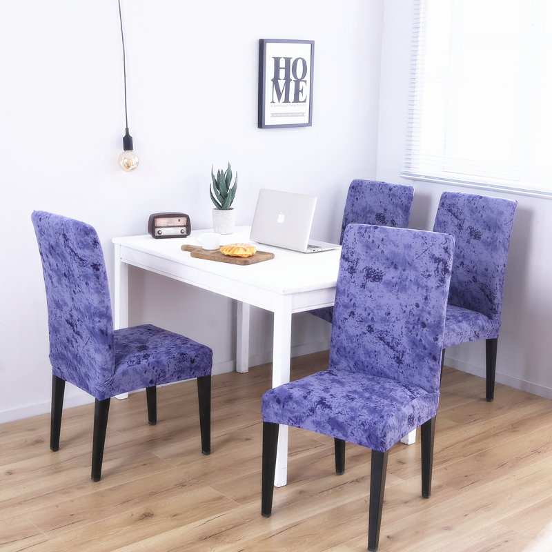 Housse pour chaise de salle à manger Spandex, Bleu