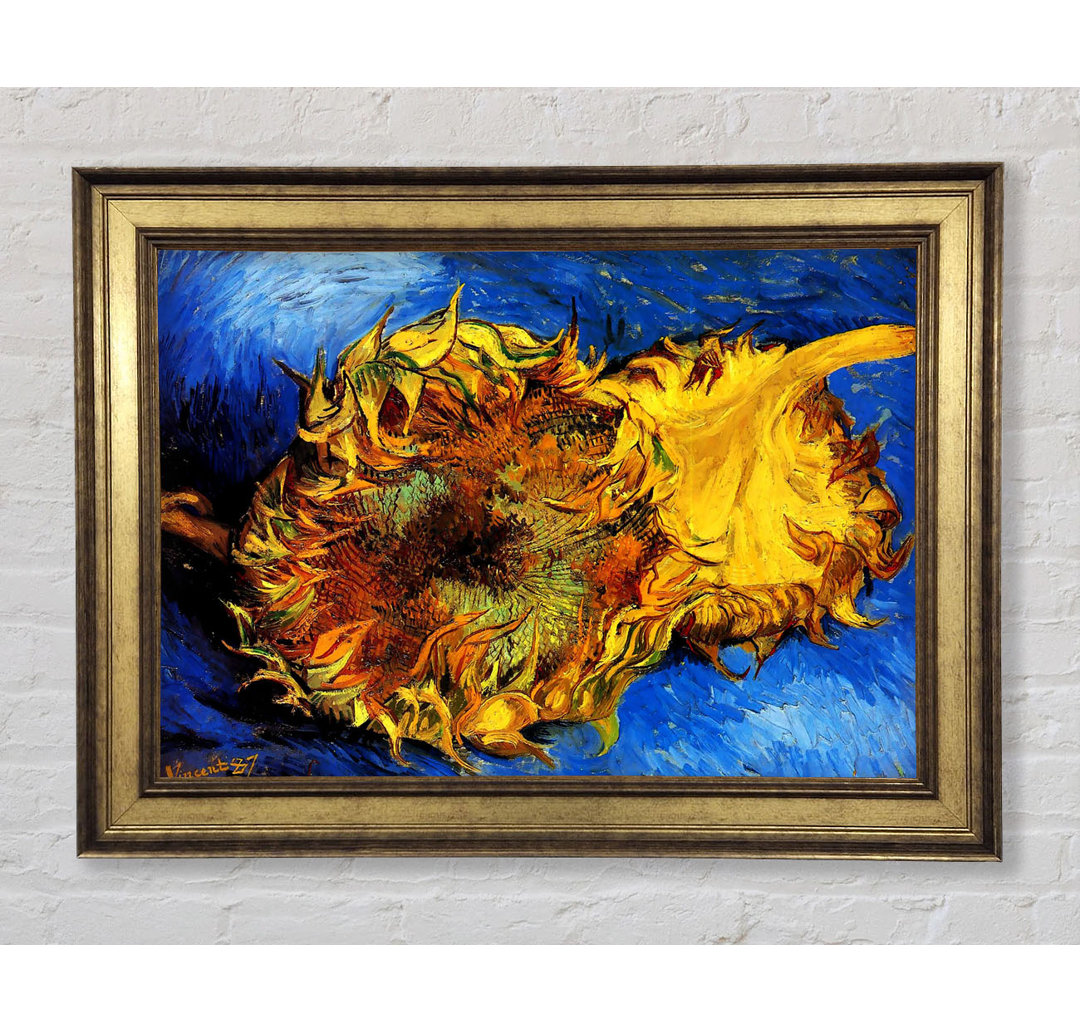 Zwei geschnittene Sonnenblumen 3 von Van Gogh - Einzelne Bilderrahmen Kunstdrucke