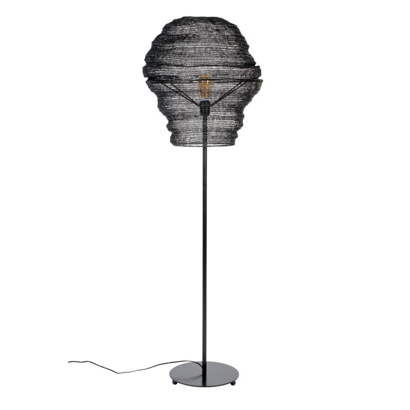 Lena 61'' Floor Lamp, Black