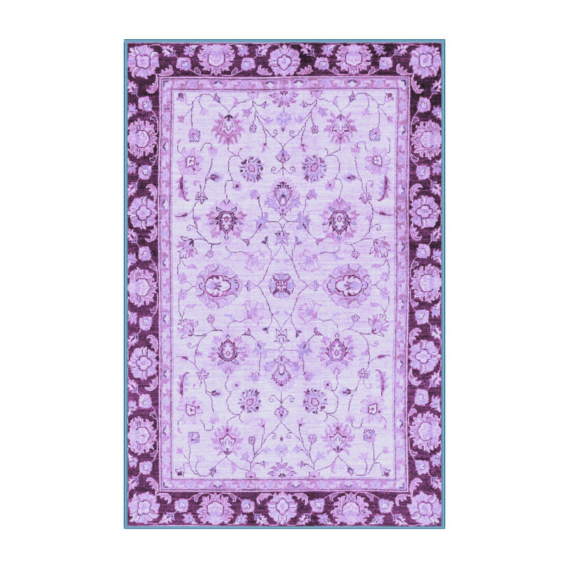 Tapis bleu abstrait Jessicalynn, Rectangle 2 pi x 3 pi