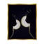«Two Black Cats Silhouettes Nighttime Moonlight Animals» par Daphne Polselli - photographie sur toile tendue-75441491-75441492