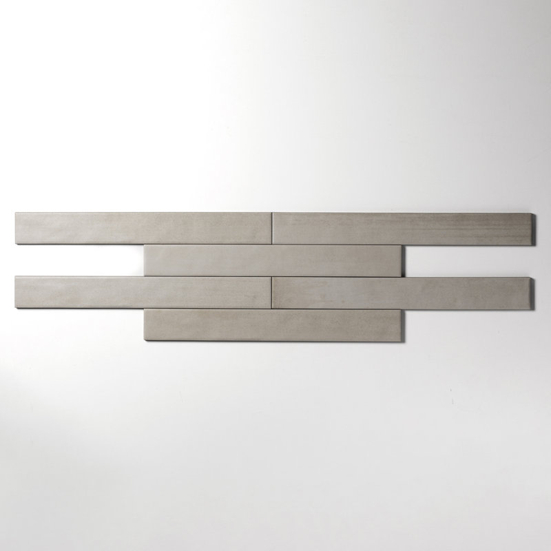 Adobe 2"x16" Dusty Matte Glazed Porcelain Subway Wall and Floor Tile, Dusty Matte