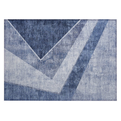 Berthine Washable Geometric Indoor / Outdoor Rug