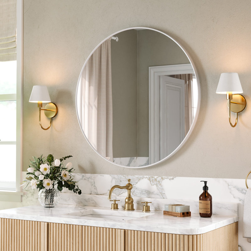 Miroir de salle de bain 36 po, Blanc