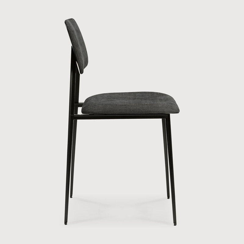 DC Upholstered Dining Chair, Dark Gray
