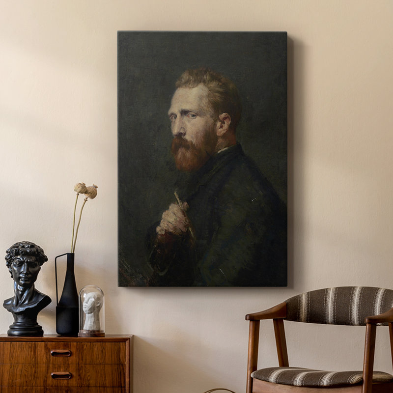 Reproduction de portrait rétro VII - galerie Cavas sur mesure, H 60 po x l 40 po
