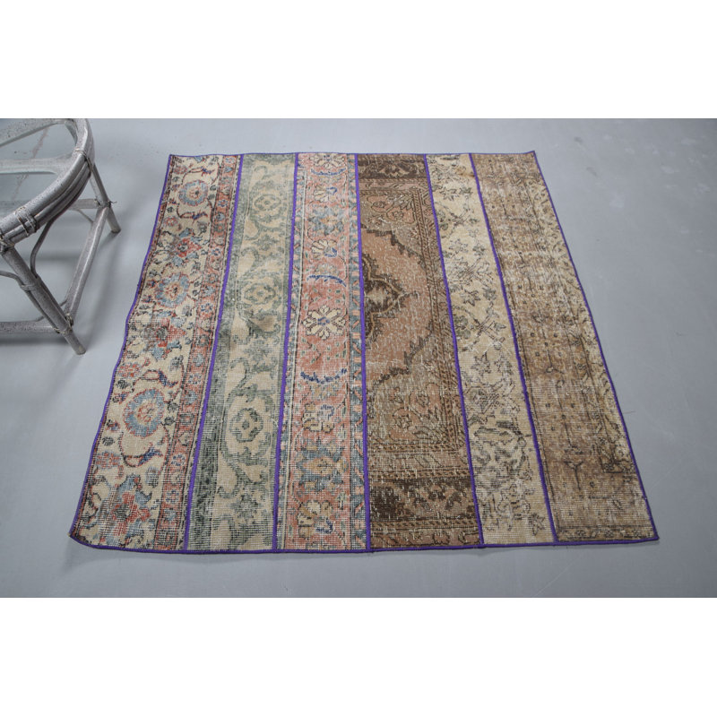 Tapis turc beige authentique authentique