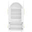 Grand garde-manger arqué de 72 po avec 8 tablettes de porte, armoires de rangement cannelées avec 3 tablettes réglables, tiroir caché, armoire polyvalente pour la cuisine, la salle à manger et la salle de bain, blanc-1867069239