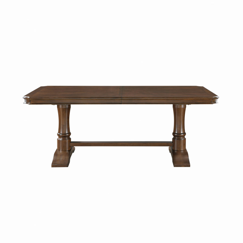 Table de salle à manger formelle traditionnelle à 8 places avec meubles de salle à manger à rallonge en bois 1pc