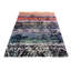 Tapis gris / rouge / rose en laine noué à la main 3 pi 11 po x 6 pi