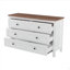 Commode en bois de style rétro avec 6 tiroirs, armoire de rangement pour chambre à coucher-293806262