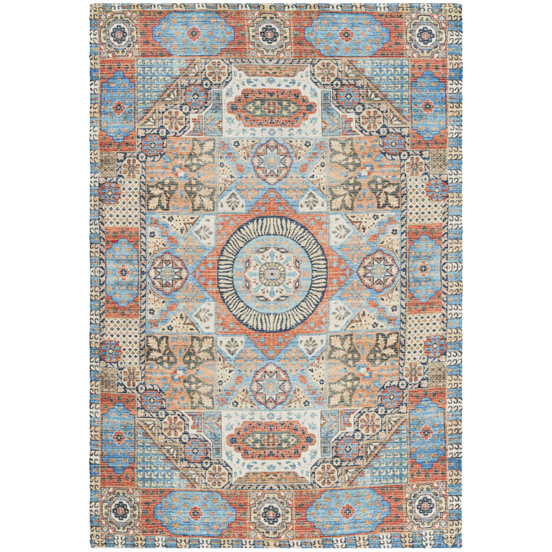 Joppatowne Hand Loomed Performance Geometric Rug, Rectangle 3' x 5'