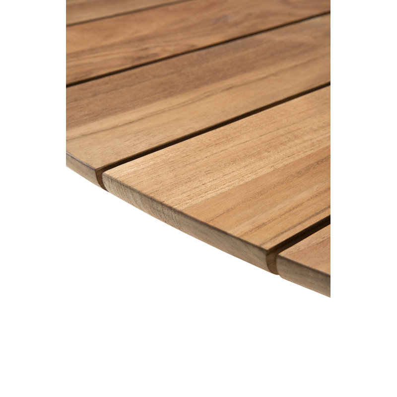 Outdoor Round Teak Dining Table, 64.2" Diameter