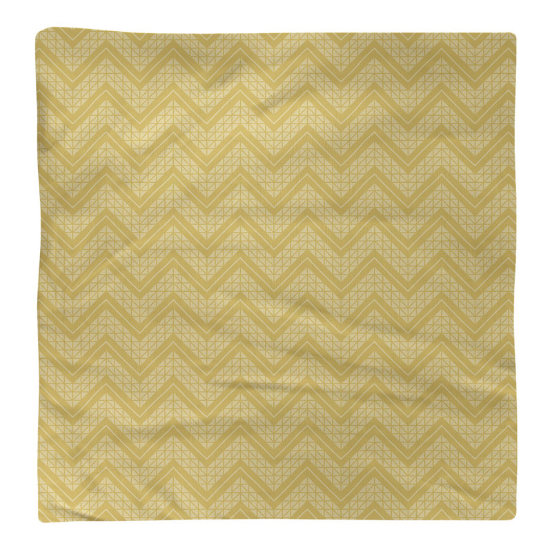 Stephenie Cotton Chevron Square Napkin, Cool Yellow, 10" x 10"