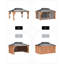 Pavillon de jardin en bois 10 po x 14 pi