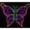 Hanging Butterfly Spring Holiday Lighted Display