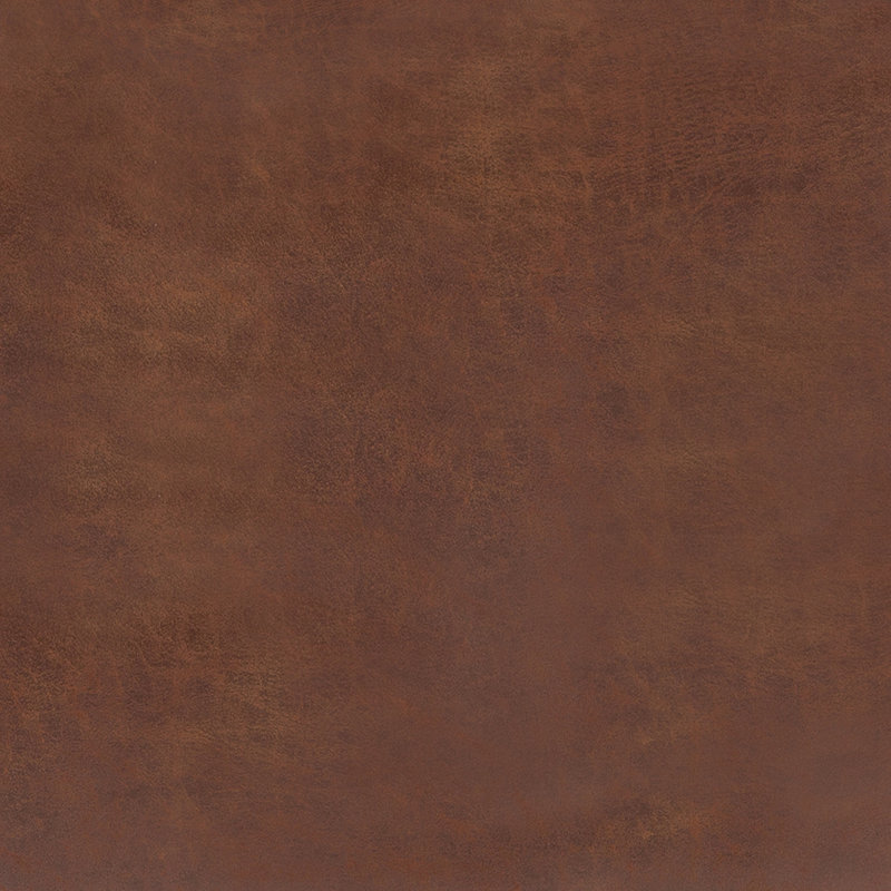 Avalon Distressed Saddle Brown Faux Leather Storage Ottoman