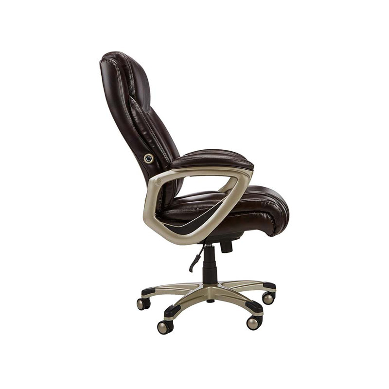 Game Chairs - Adjustable With Armrest, 350-Pound Capacity,28.5D X 30.25W X 47.9H In, Brown