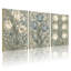Ensemble de 3 tableaux muraux vintage sur toile à motif floral de tulipes-436357761