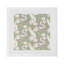 Serviettes de table en satin de coton Peony Inspira-50817825
