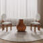 Ikerne Farmhouse Kitchen Table Vase-shaped Pedestal Dining Table Circular For 4/6/8-427910744-427910745