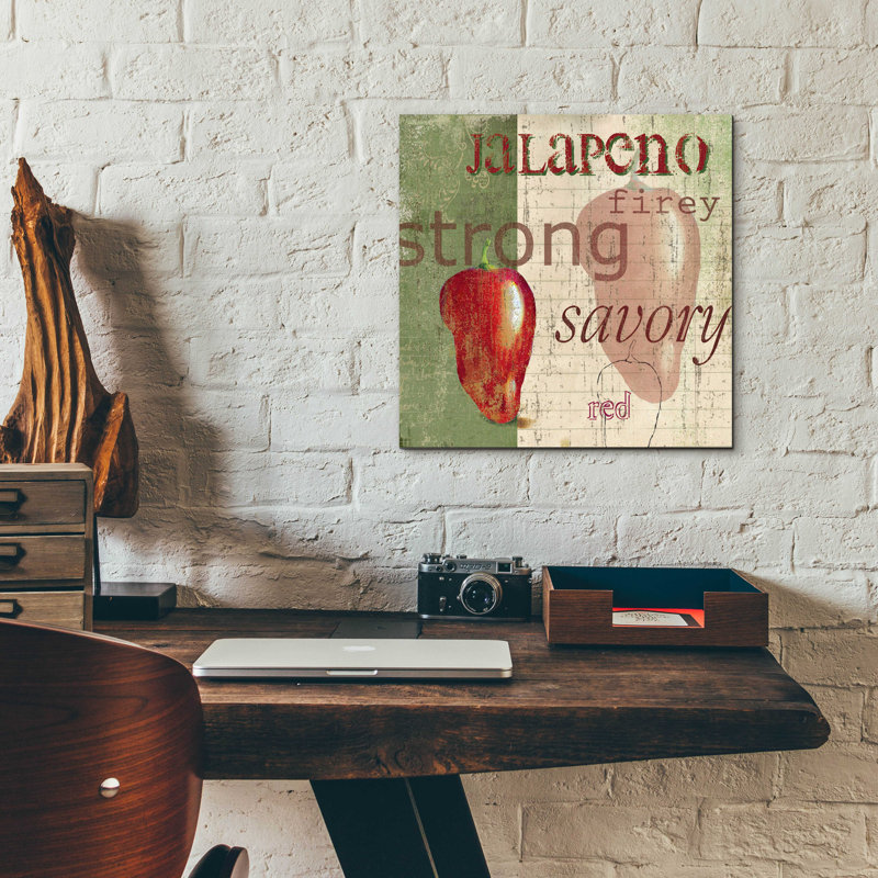 " Jalapeno " by Unknown JD, 12" H x 12" W x 0.13" D