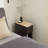 Modern End Table With Drawer, Nightstand Storage Side Table For Small Spaces, Black