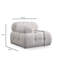 Canapé moderne 3 places, blanc, 114,2 po x 37,4 po x 29,5 po | Structure durable en bois de hêtre et en carton, tissu doux 100% polyester | Mousse de 28 po gris doux et garniture de plumes 24 po | Pieds élégants en plastique noir, parfaits pour le salon-1925893345