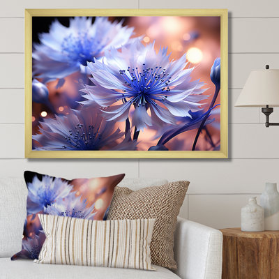 «Dreamy Mauve Cornflowers Impression II», impressions sur toile