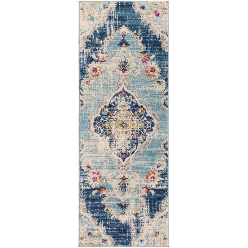 Tapis tissé à la machine Fleeman, Tapis de couloir 2 pi 7 po x 7 pi 3 po