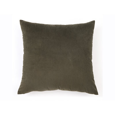 Cords Ribbed Solid Colour Reversible Throw Pillow