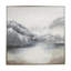 Paysage abstrait, peinture sur toile à cadre flottant