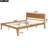 Queen Size Platform Bed Frame With Oak Headboard, Strong Wood Slat Support, No Box Spring Needed Queen, Requirement, Base, Bedroom Essential-1184171385-1184171271