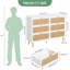 Armoire longue en bois 47 po 47 po 47 po
