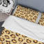 Motif léopard jaune - ensemble de housse de couette animaux - microfibre de polyester