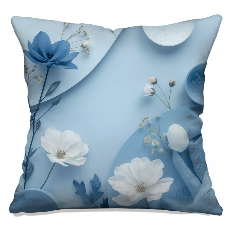 Coussins décoratifs bleus, 20 x 20 pouces