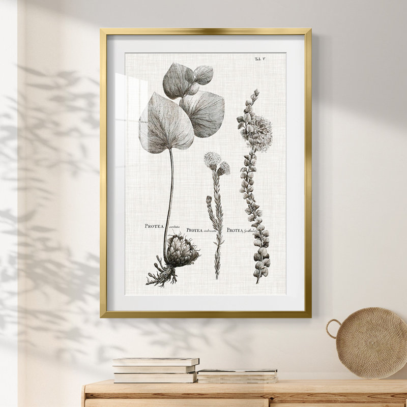 Inner Hall I -Gallery Wrapped Canvas, Gold