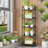 5 Tier Bookshelf with Drawer, Kitchen Bakers Rack with Storage, Tall Narrow Bookcase, Industrial Free Standing Display Shelf, Wood and Metal Book Shelf for Bedroom, Living Room, Black-64314498