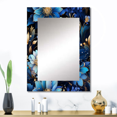 Motif Zho Mystical Boho Boho - grand miroir mural cachemire, miroir décoratif glam